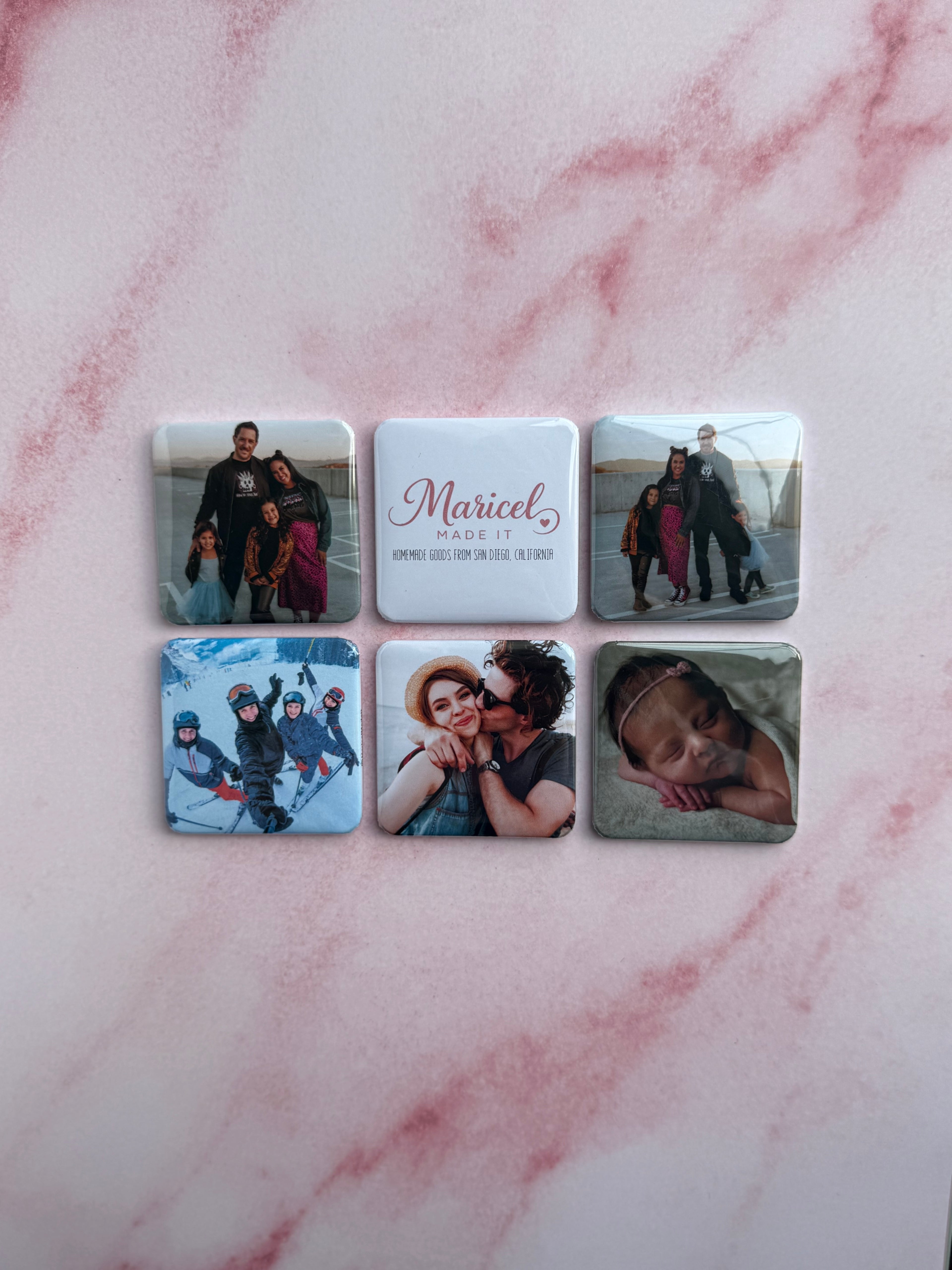 6 2x2 Custom Photo Magnets